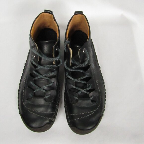 Mens Vintage Casual Handmade Leather Non-Slip Walking Shoes Size 11 - Picture 4 of 5